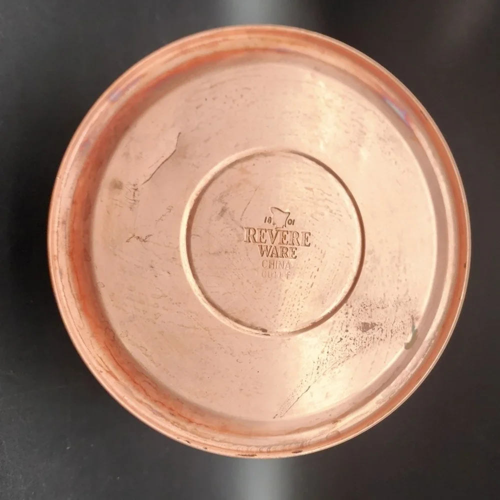 Revere Ware 2qt Silver Copper Bottom Whistling Tea Kettle Paul Revere Signature